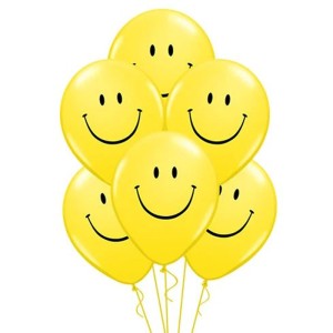 Smiley Face Helium Balloon